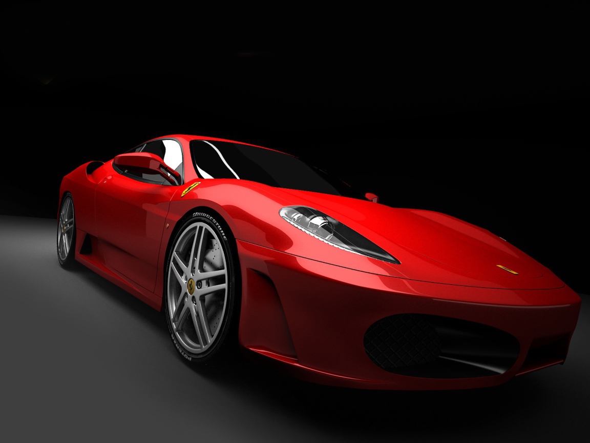 Красный Ferrari f430