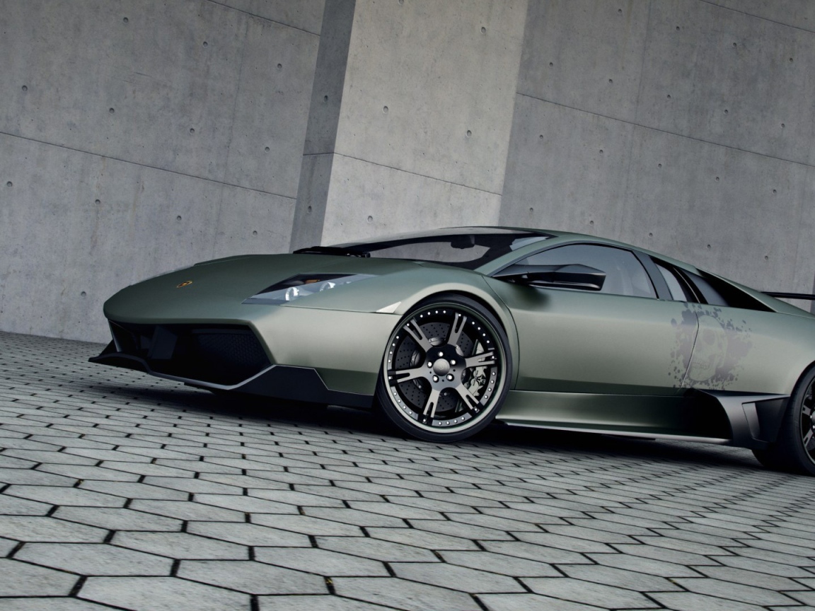 Красивый Lamborghini Murcielago LP720