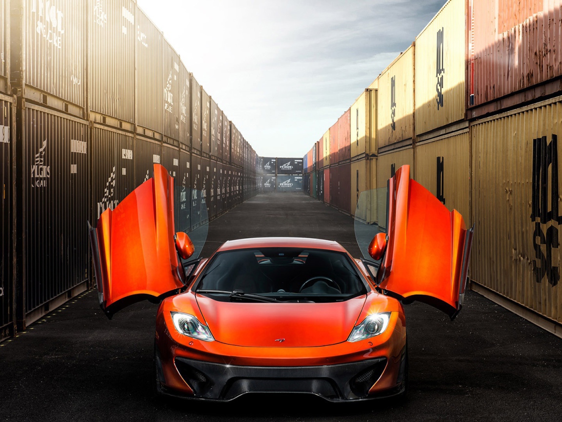 Красный Vorsteiner McLaren 12c mp4 VX