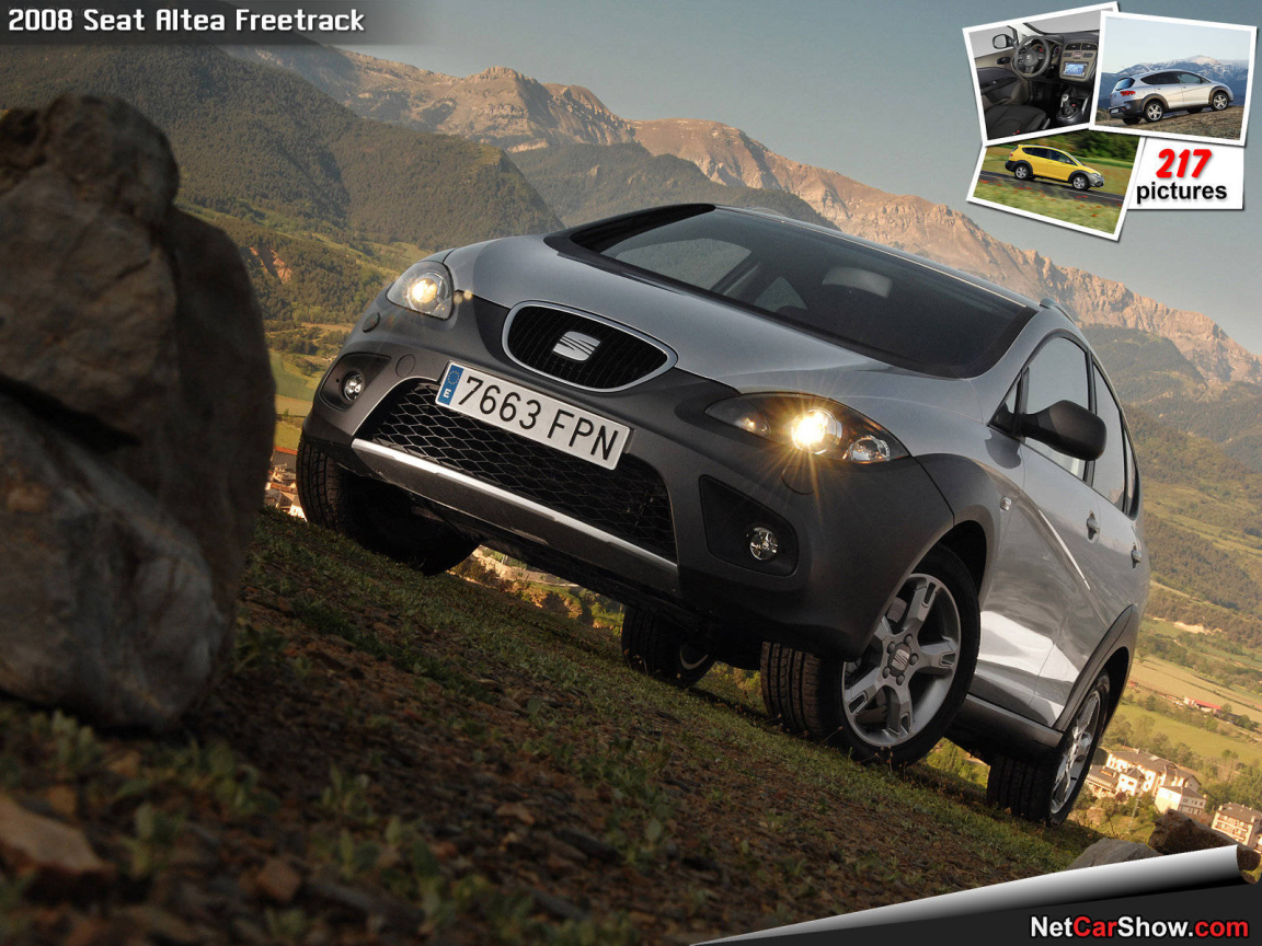 Автомобиль Seat Altea на дороге