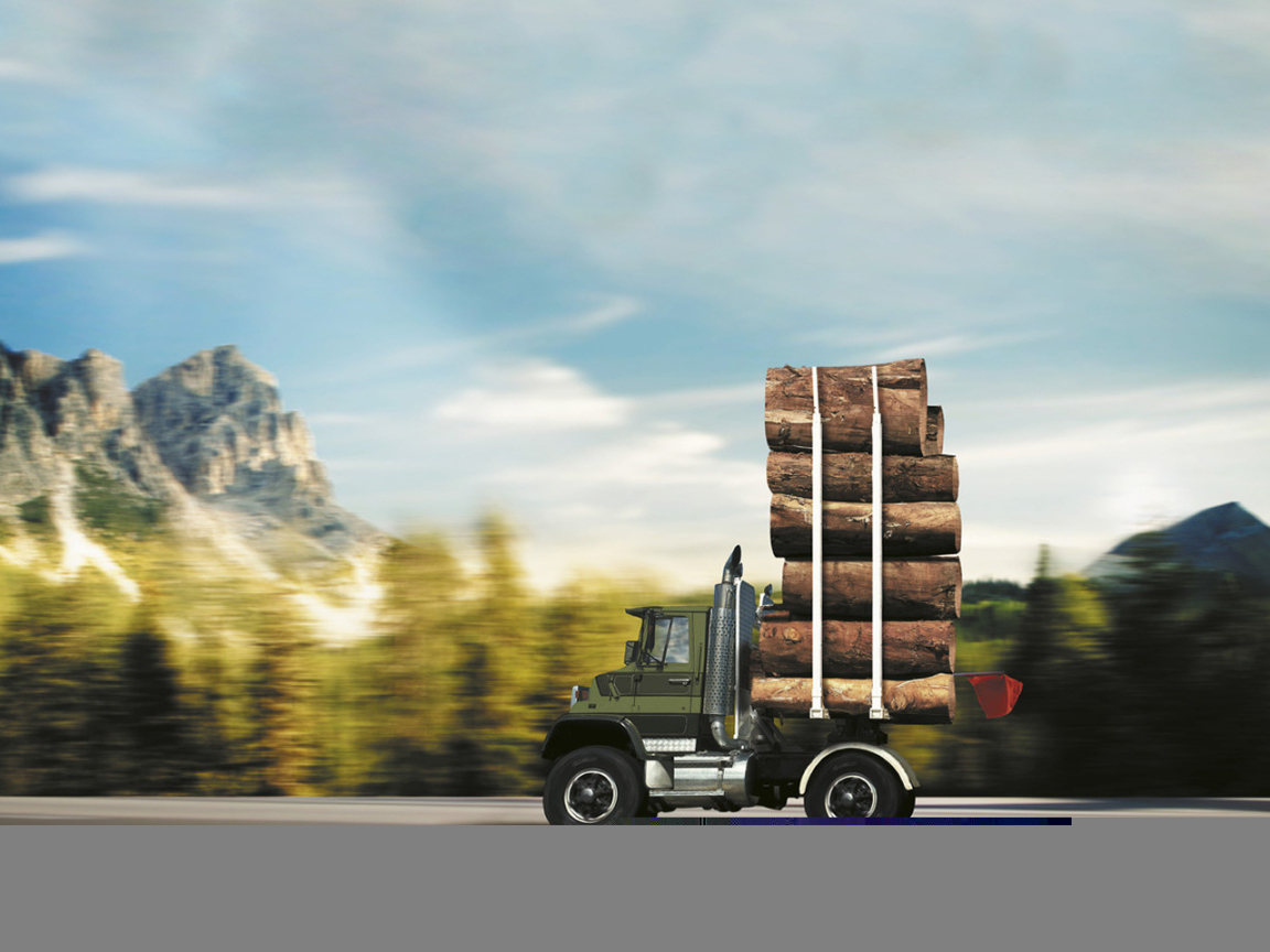 Автомобиль лесовоз