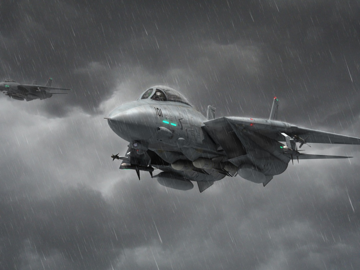Истребители под дождем