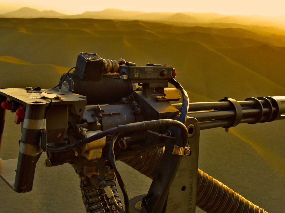 Пулемет на вертолете