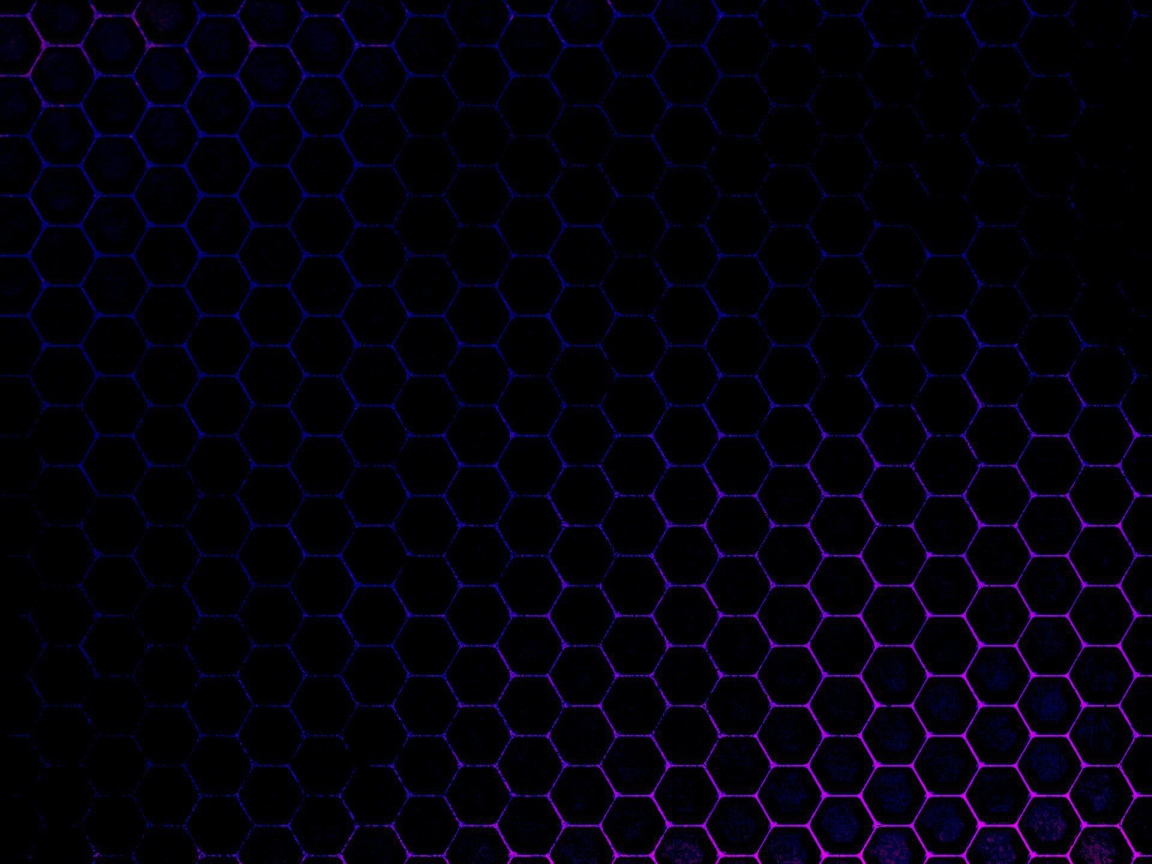 Черные обои с голубыми шестиугольниками
