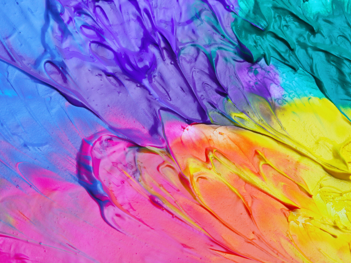 Смешение разных красок