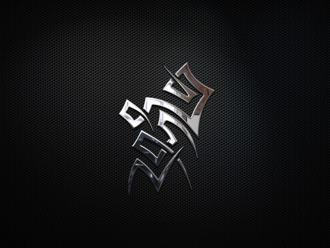 Надпись на черной текстуре