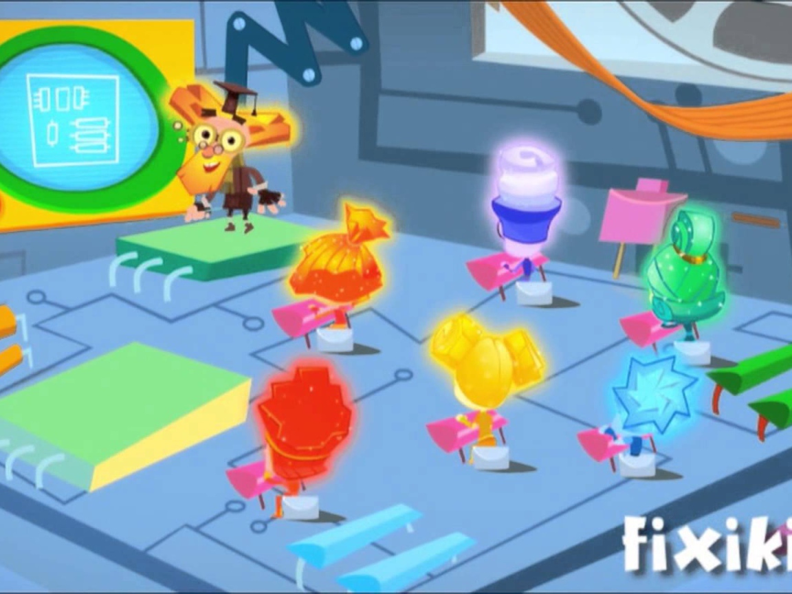 Все герои мультфильма Фиксики