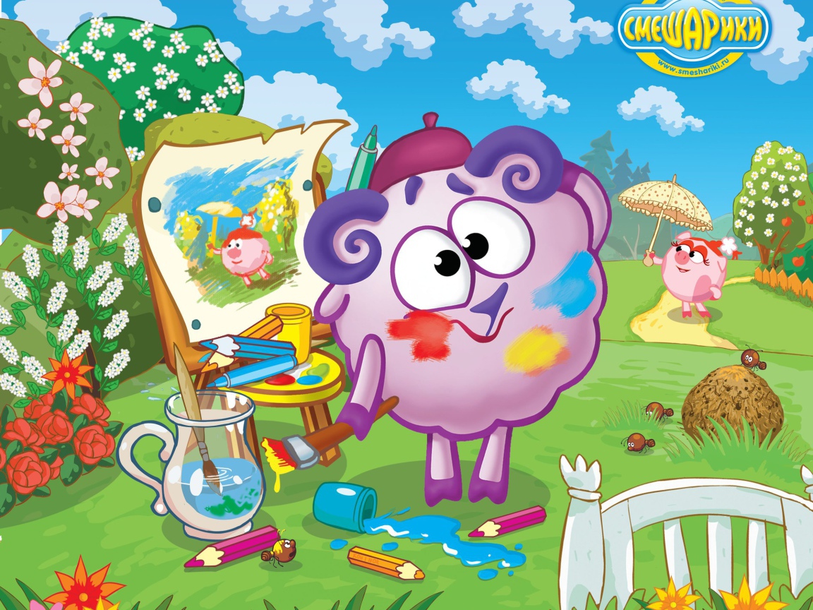 Бараш художник в мультфильме Смешарики