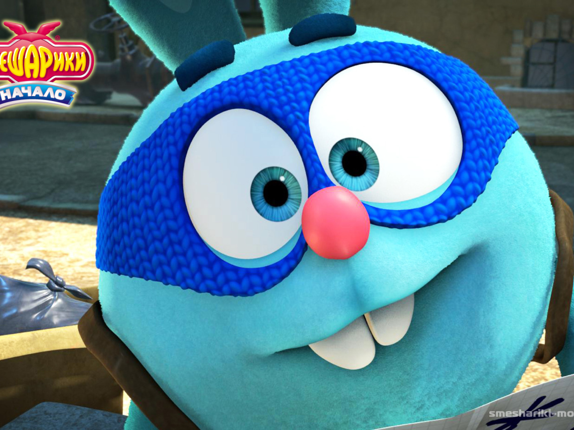 Зайчик Крош в мультфильме Смешарики