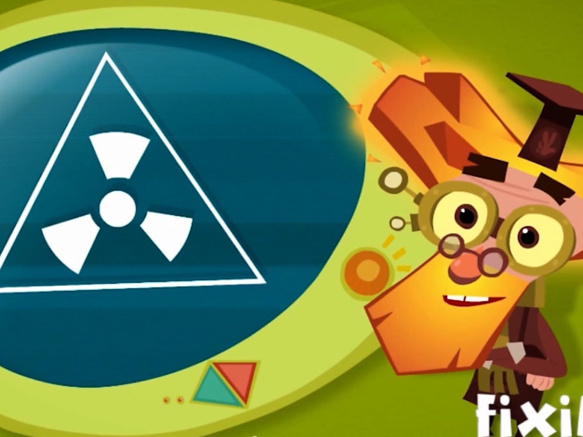 Знак радиации из мультфильма Фиксики