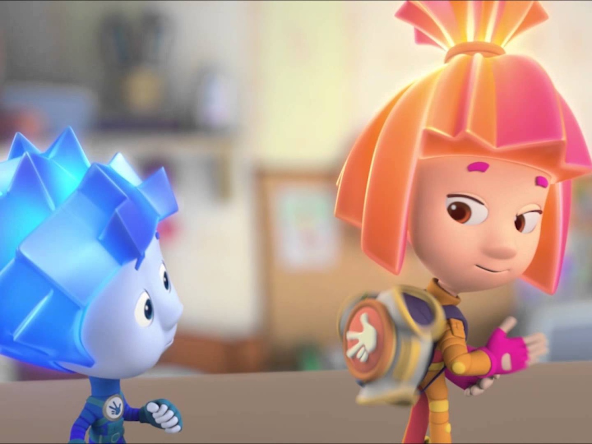 Главные герои мультфильма Фиксики