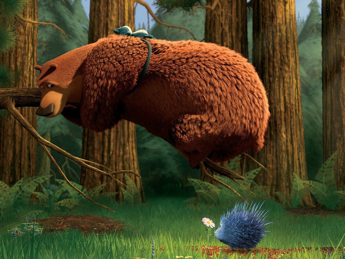 Медведь и ёжик