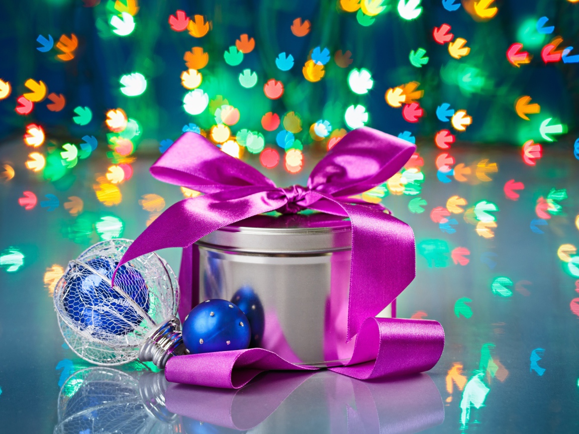 Подарок боке на рождество