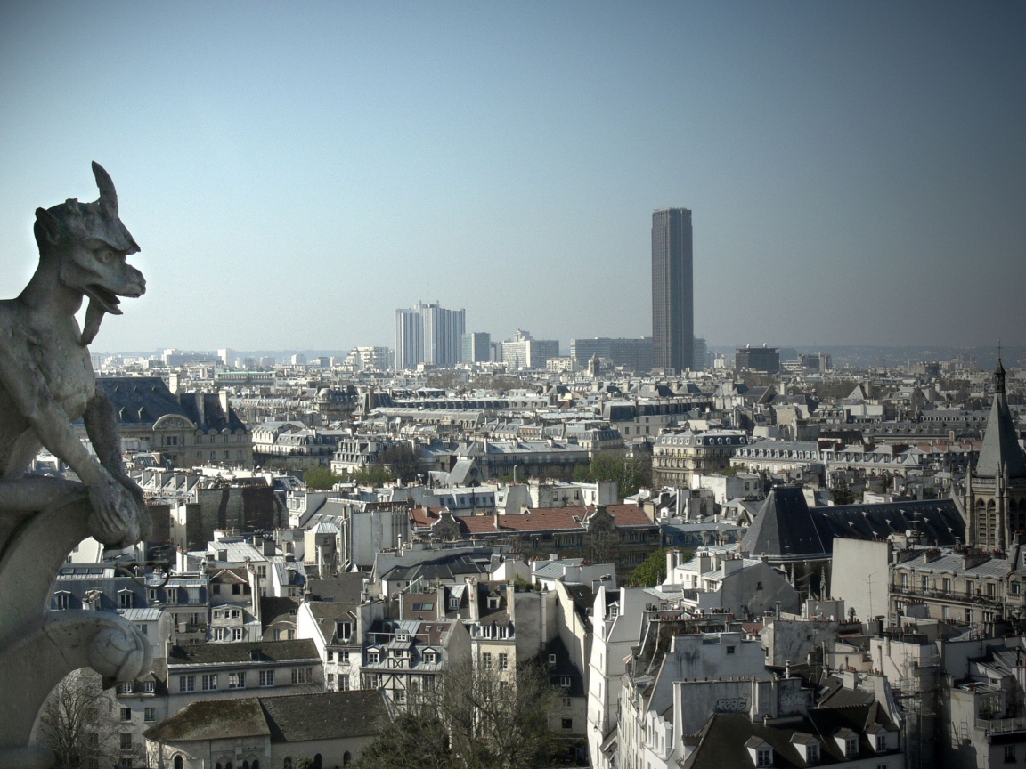 Вид на Париж с высоты