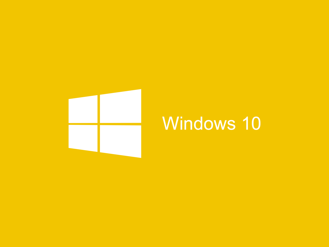 Желтый логотип Windows 10