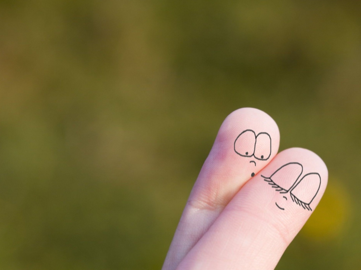 Рисунки на пальцах рук