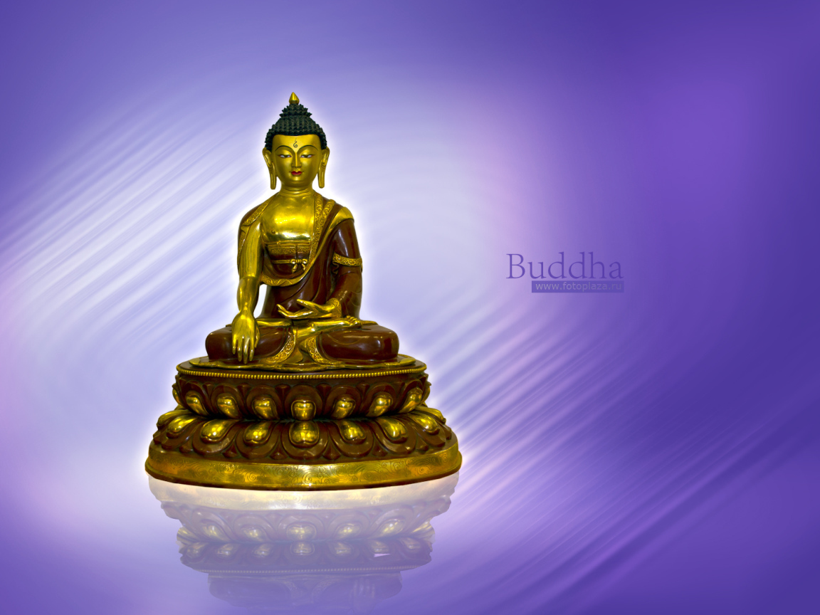 Золотая фигурка Будды