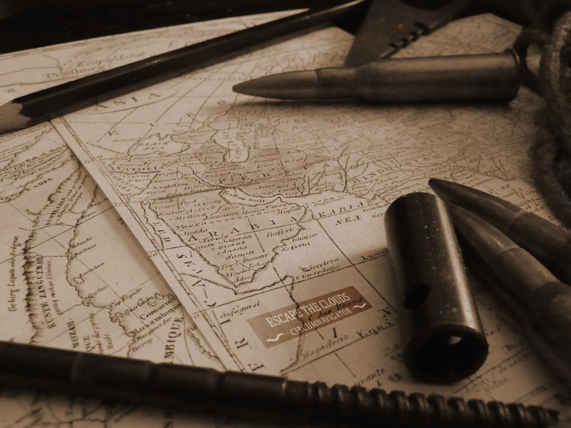 Карта мира стимпанк