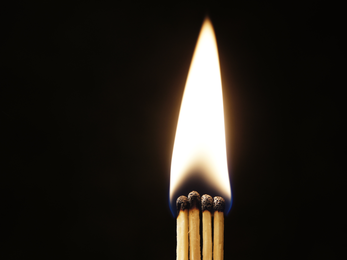 Пламя от спичек