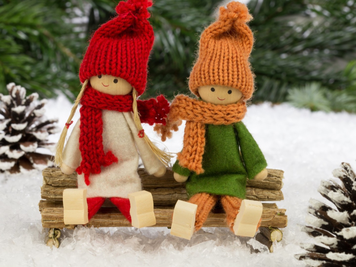 Куклы зимнего леса