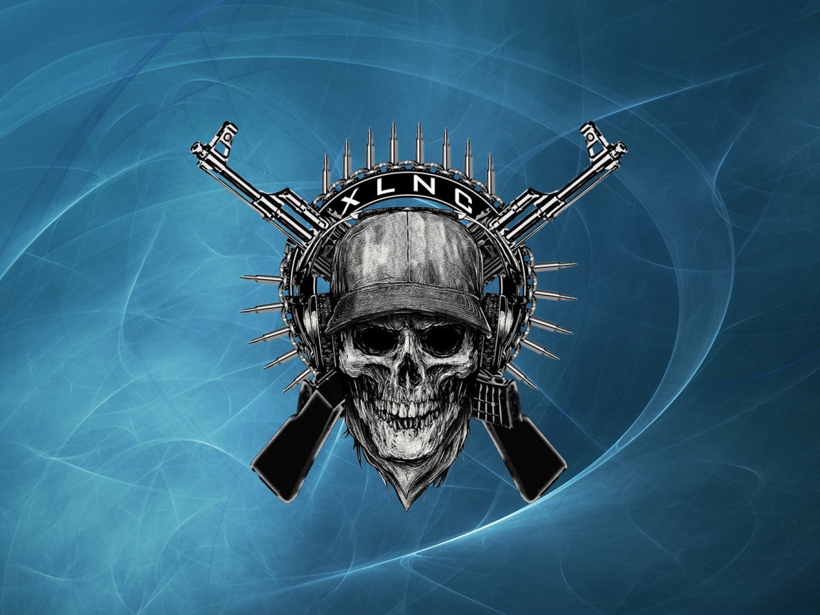 Череп и два автомата