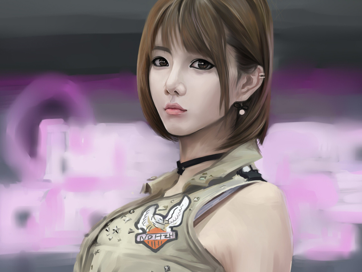 Портрет азиатки