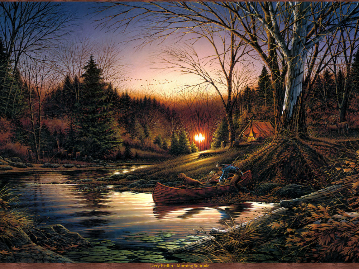 Осеннее утро на реке