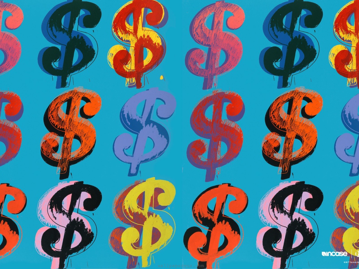 Знаменитая картина Энди Уорхола Доллары