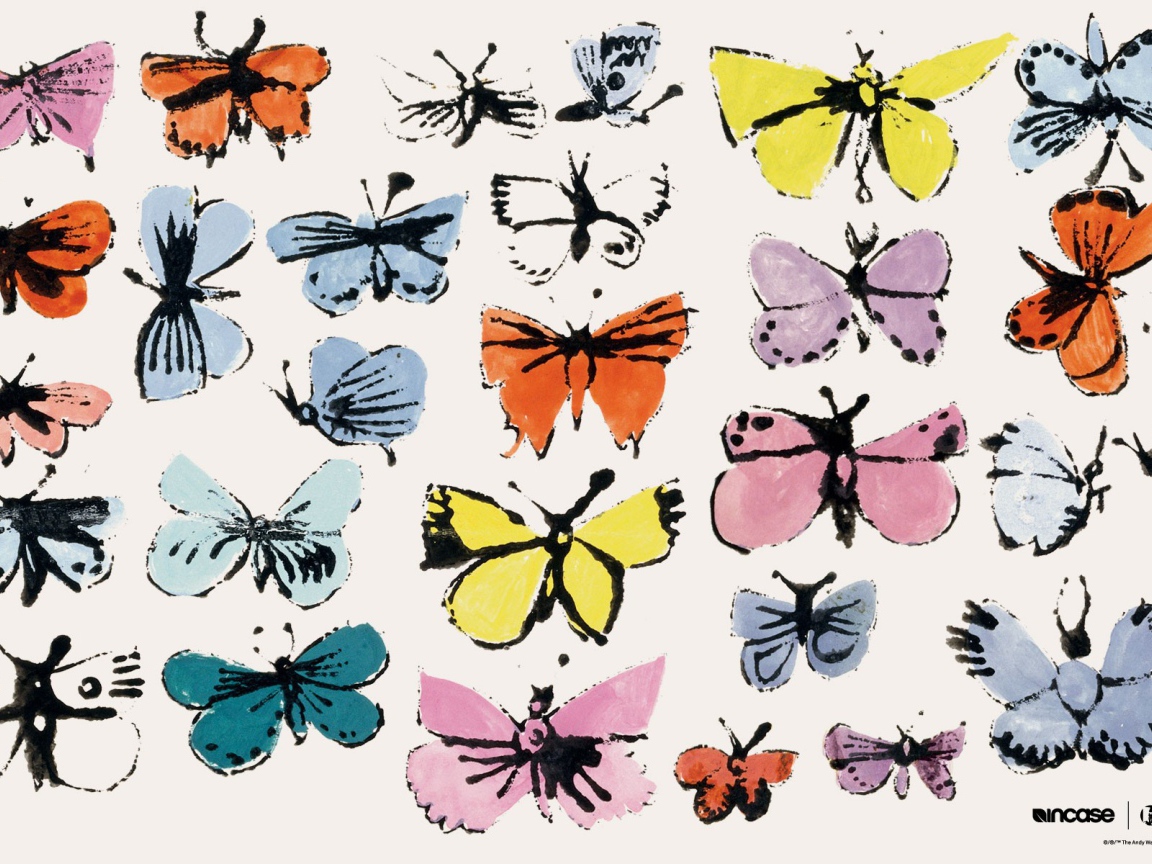 Картина Энди Уорхола Бабочки