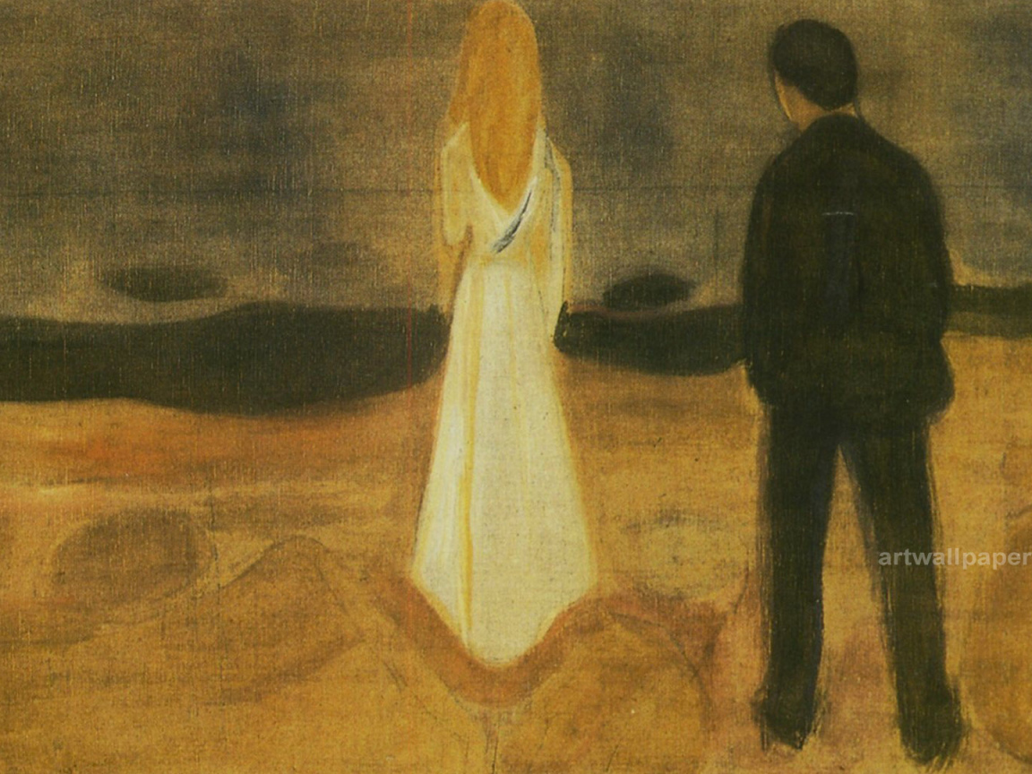 Картина Эдварда Мунка - Темный закат