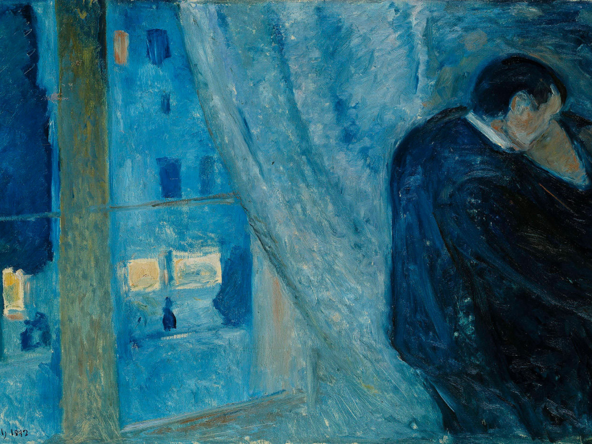 Картина Эдварда Мунка - Любовь