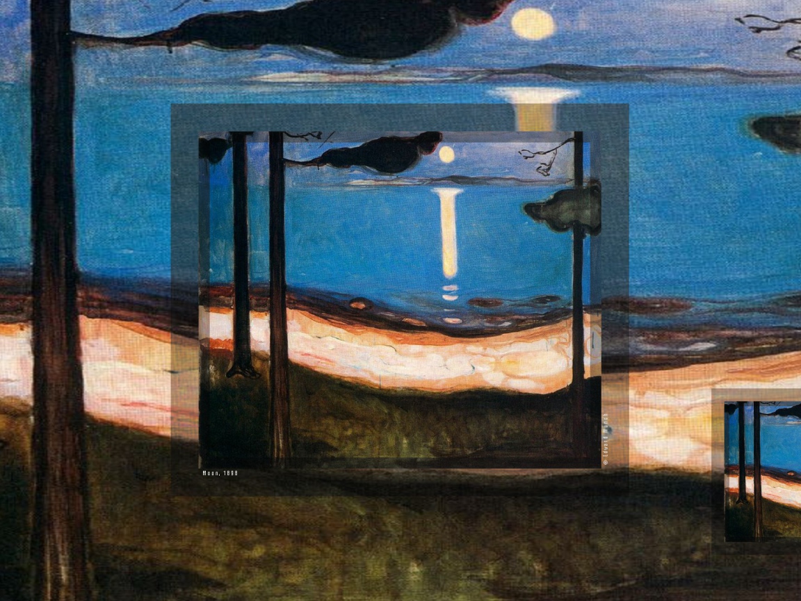 Картина Эдварда Мунка - Луна