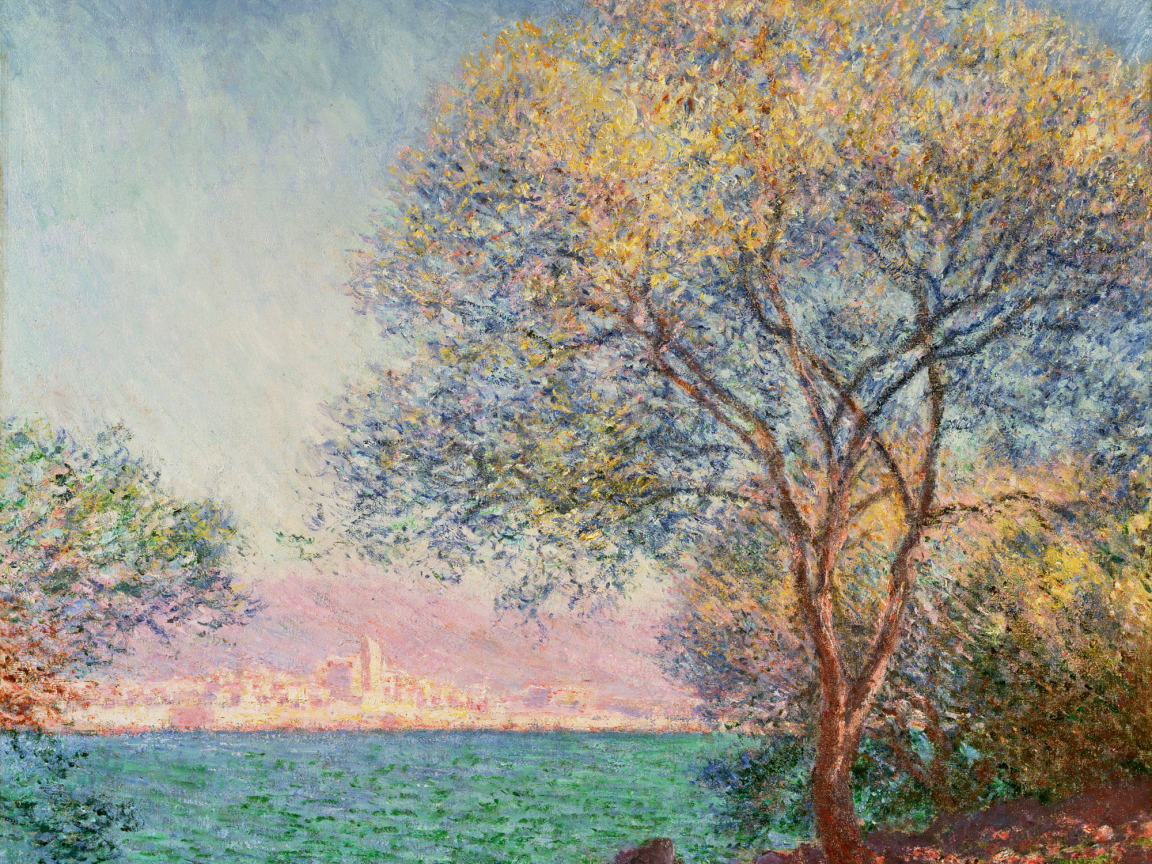 Картина Моне - Антиб утром