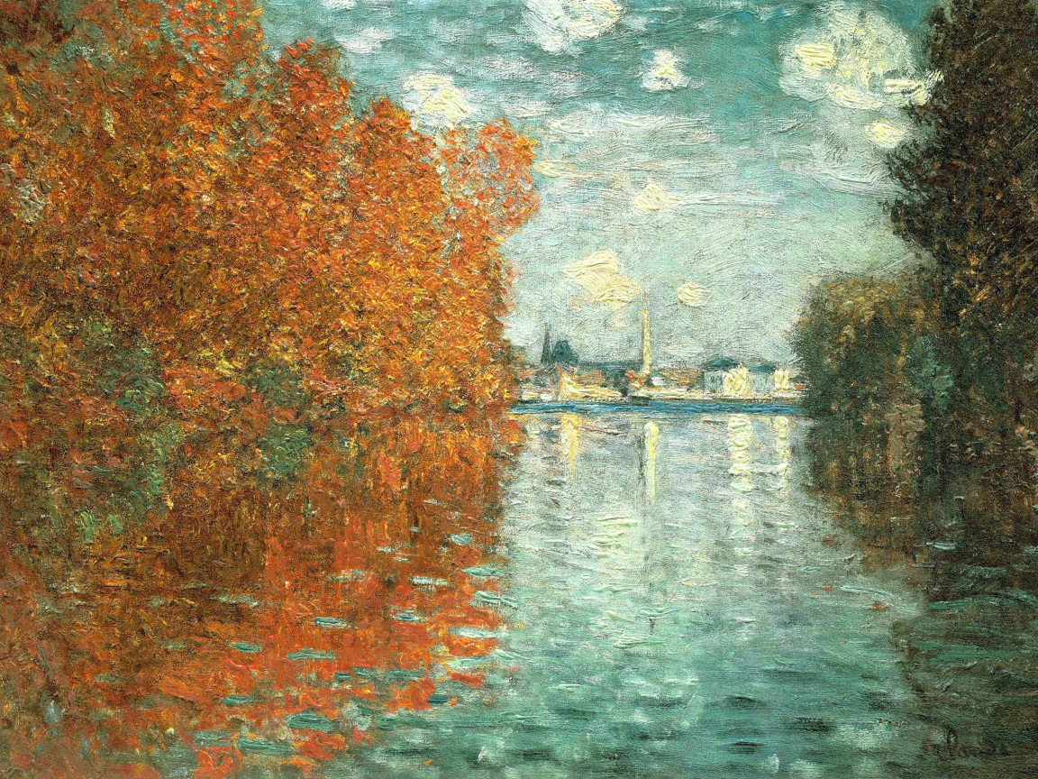 Картина Моне - Осенний эффект