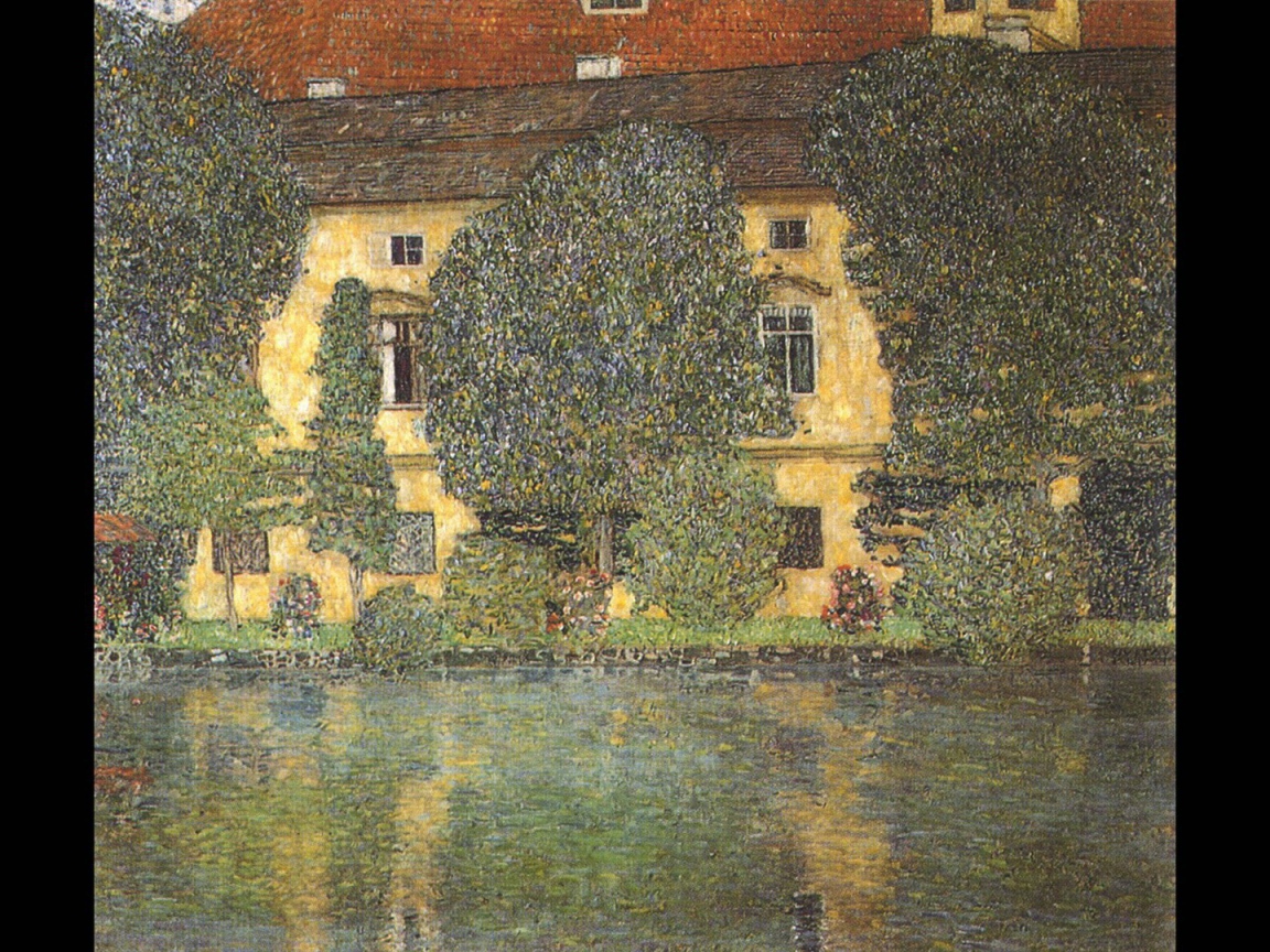 Картина Густава Климта - Шлосс Каммер Аттерзее