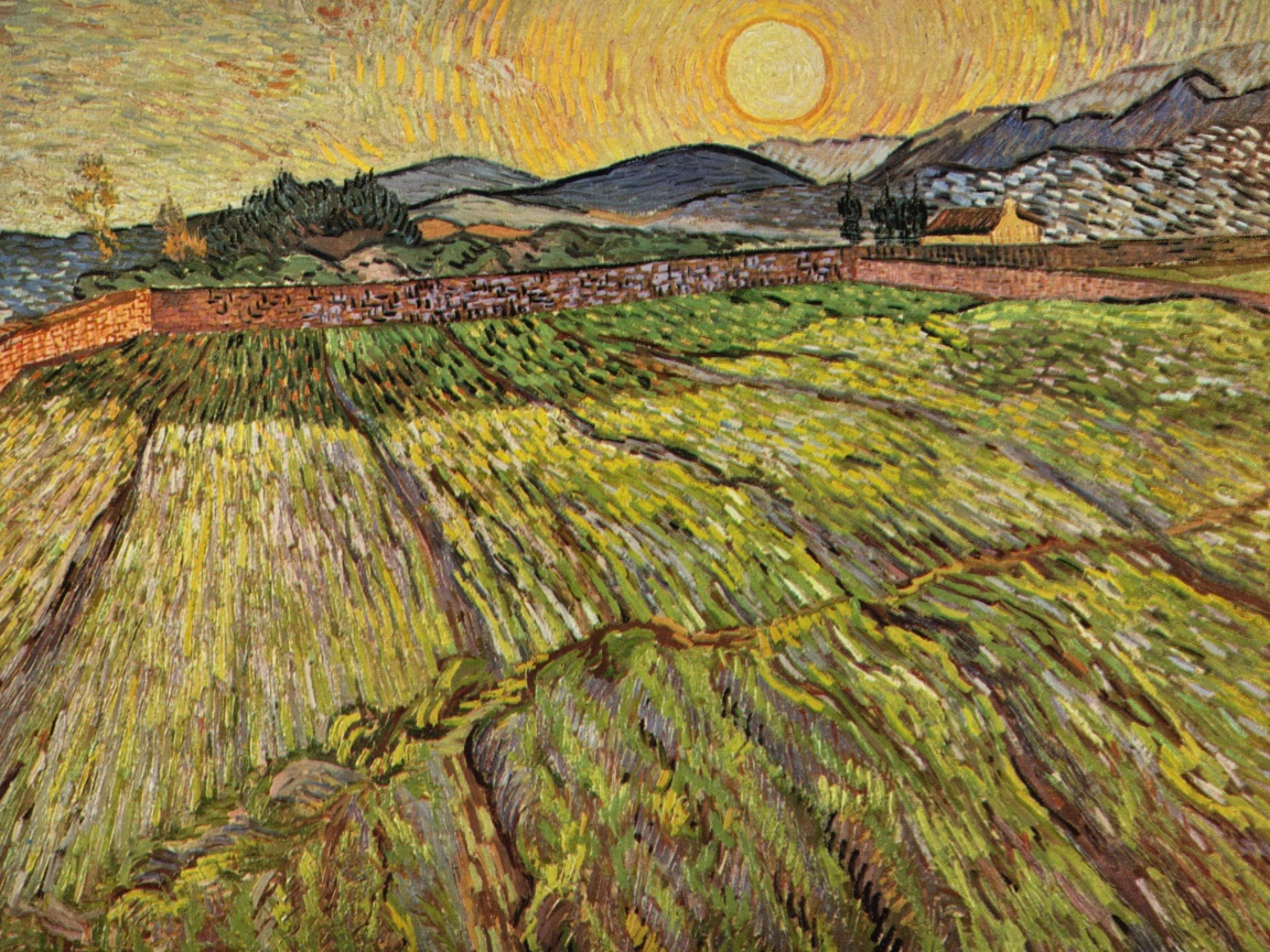 Картина Винсента Ван Гога - Поле пейзаж