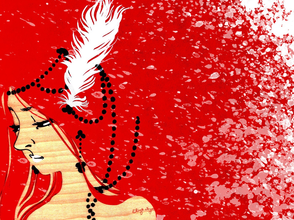 Картина в красных тонах