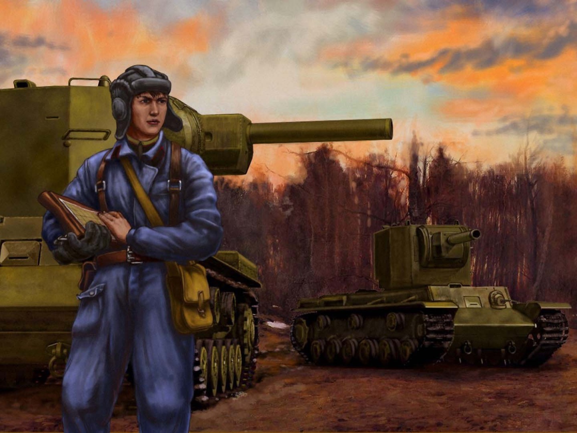 Русский танк Клим ворошилов
