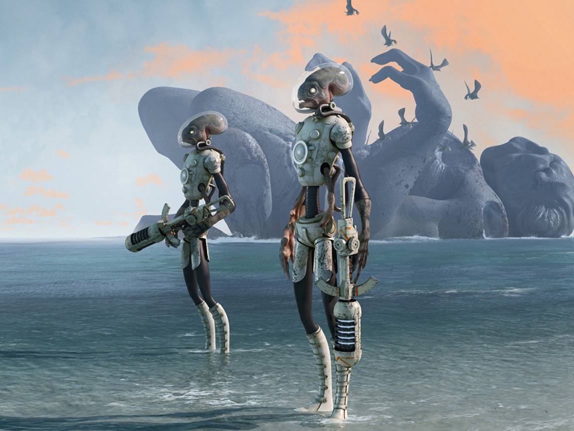 Инопланетяне на пляже