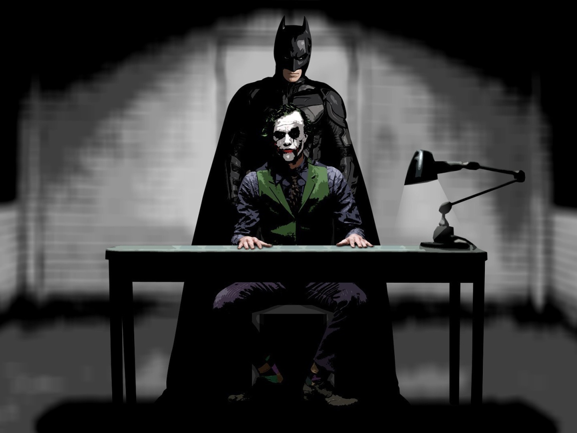 Бетмен допрашивает Джокера