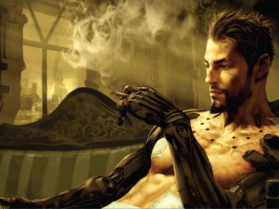 Киборг с сигаретой