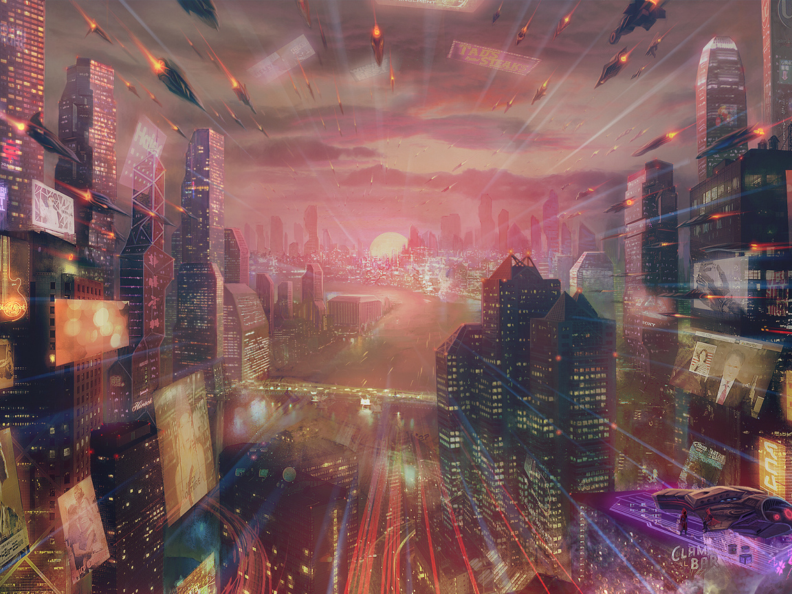 Ракеты летят в город