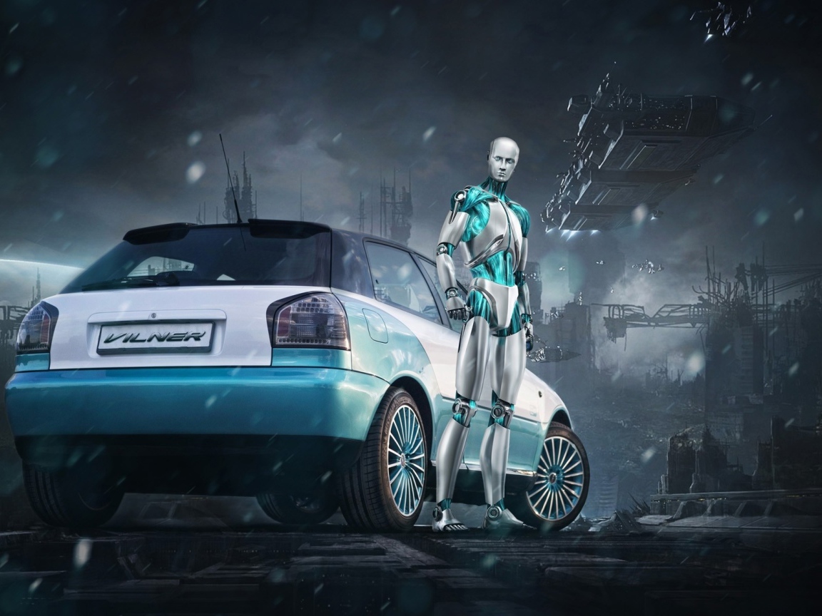 Робот у автомобиля