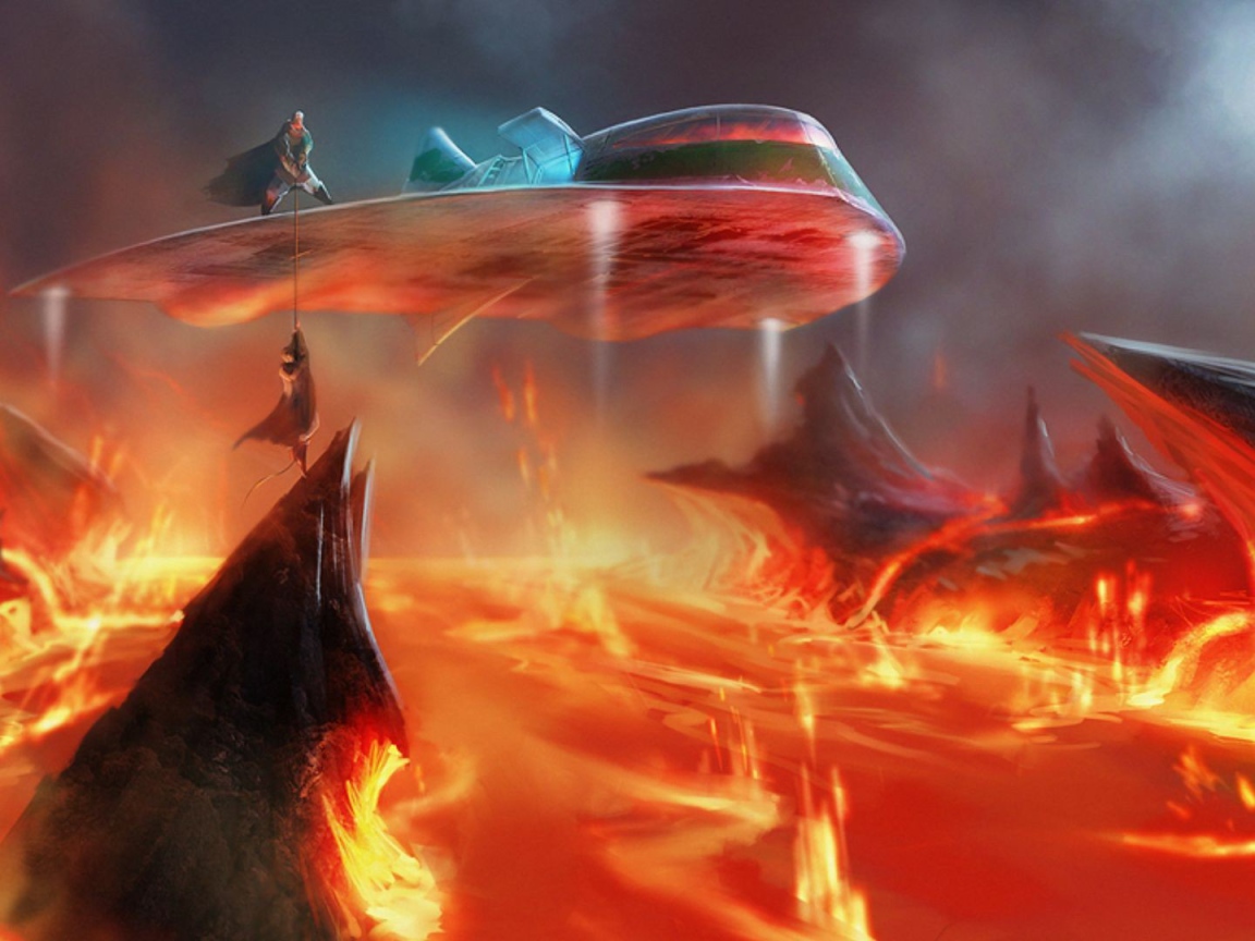 Спасение человека из огня