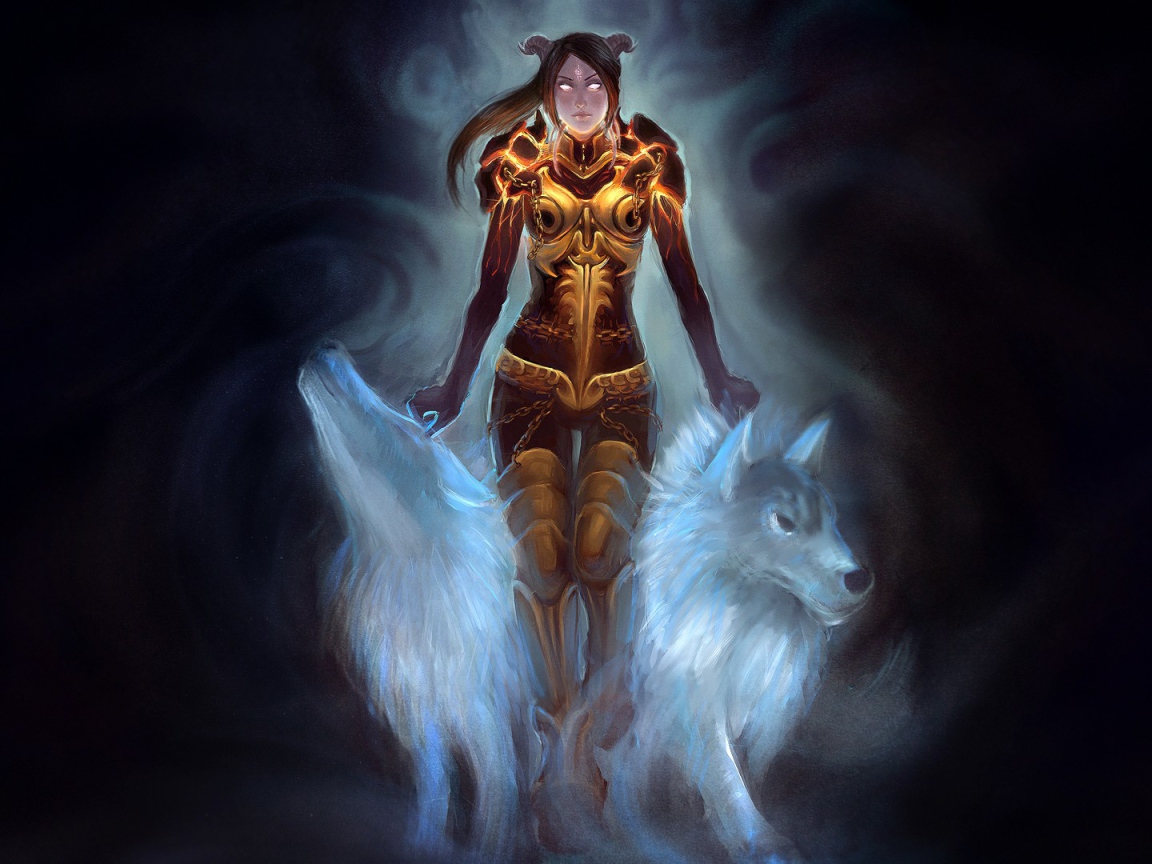 Шаман и волк