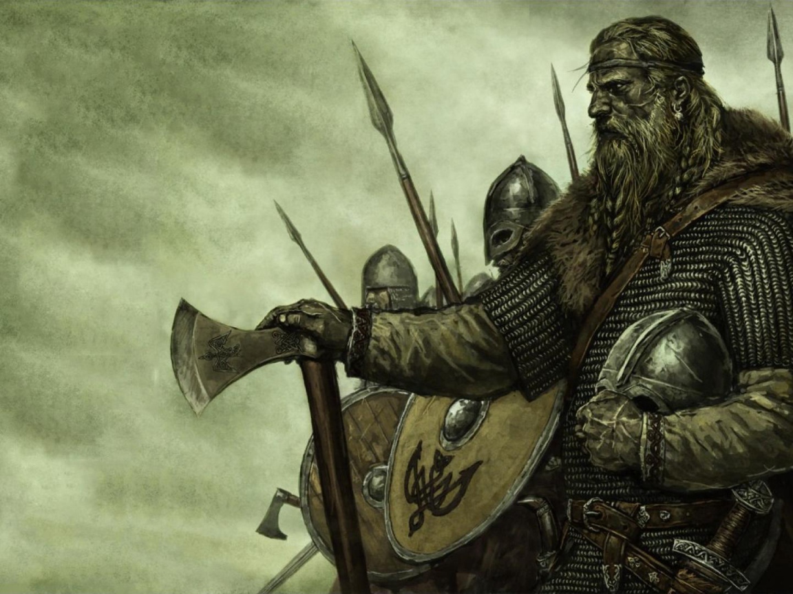 Воины отряда викингов