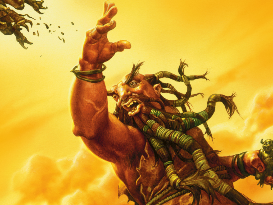 Джин с чертом в руке