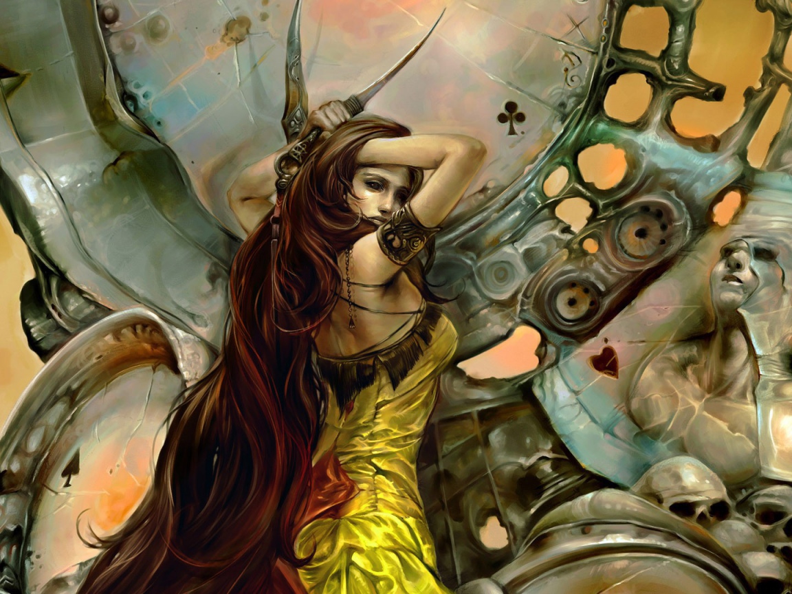 Девушка с кинжалом