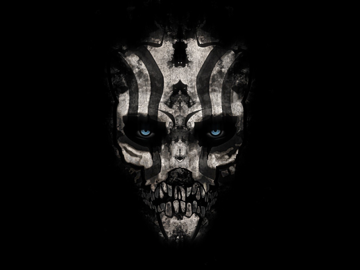 Череп с полосками