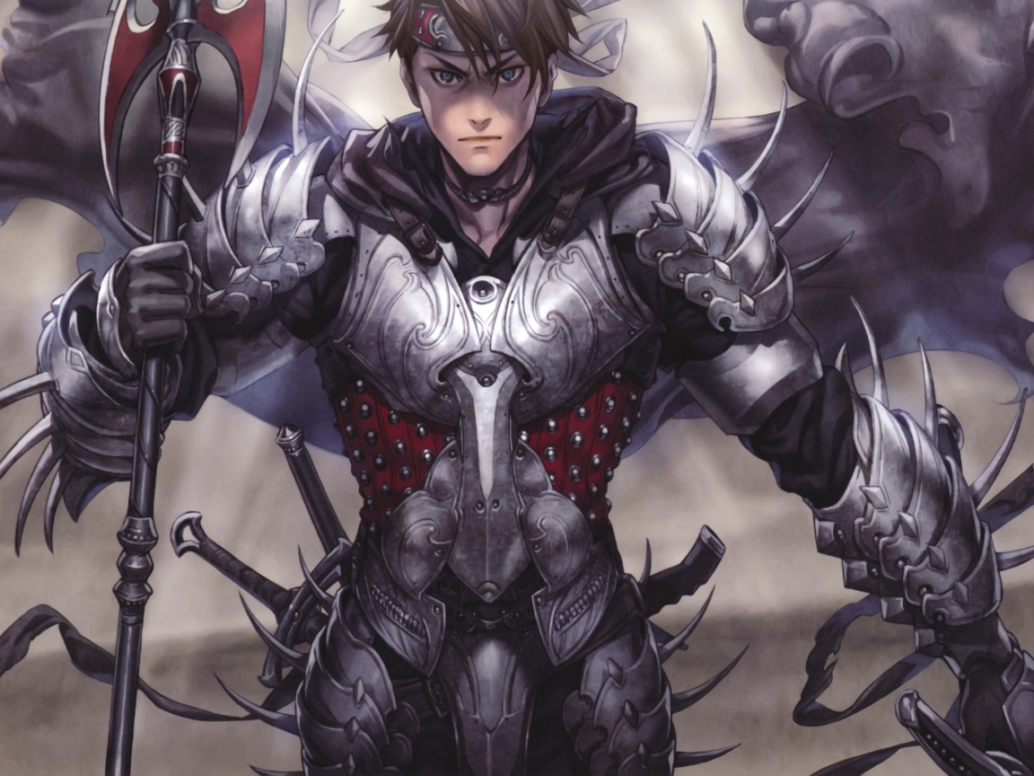 Воин в доспехах и с оружием